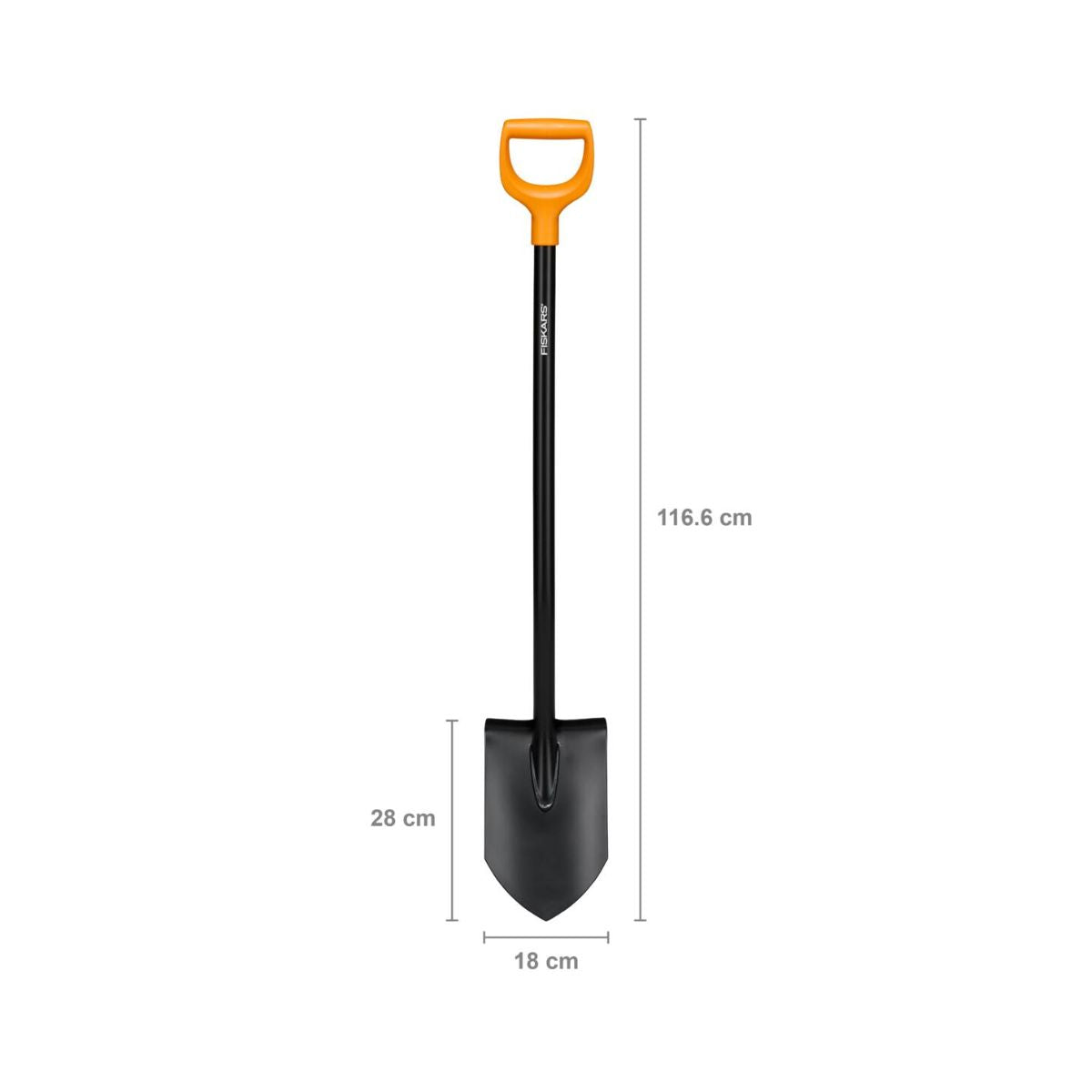 Cazma metalica ascutita Fiskars Solid, 1066716, 117 cm, 1.85 kg