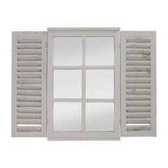 Oglinda de perete crem 39x59 cm Window with Doors Esschert Design