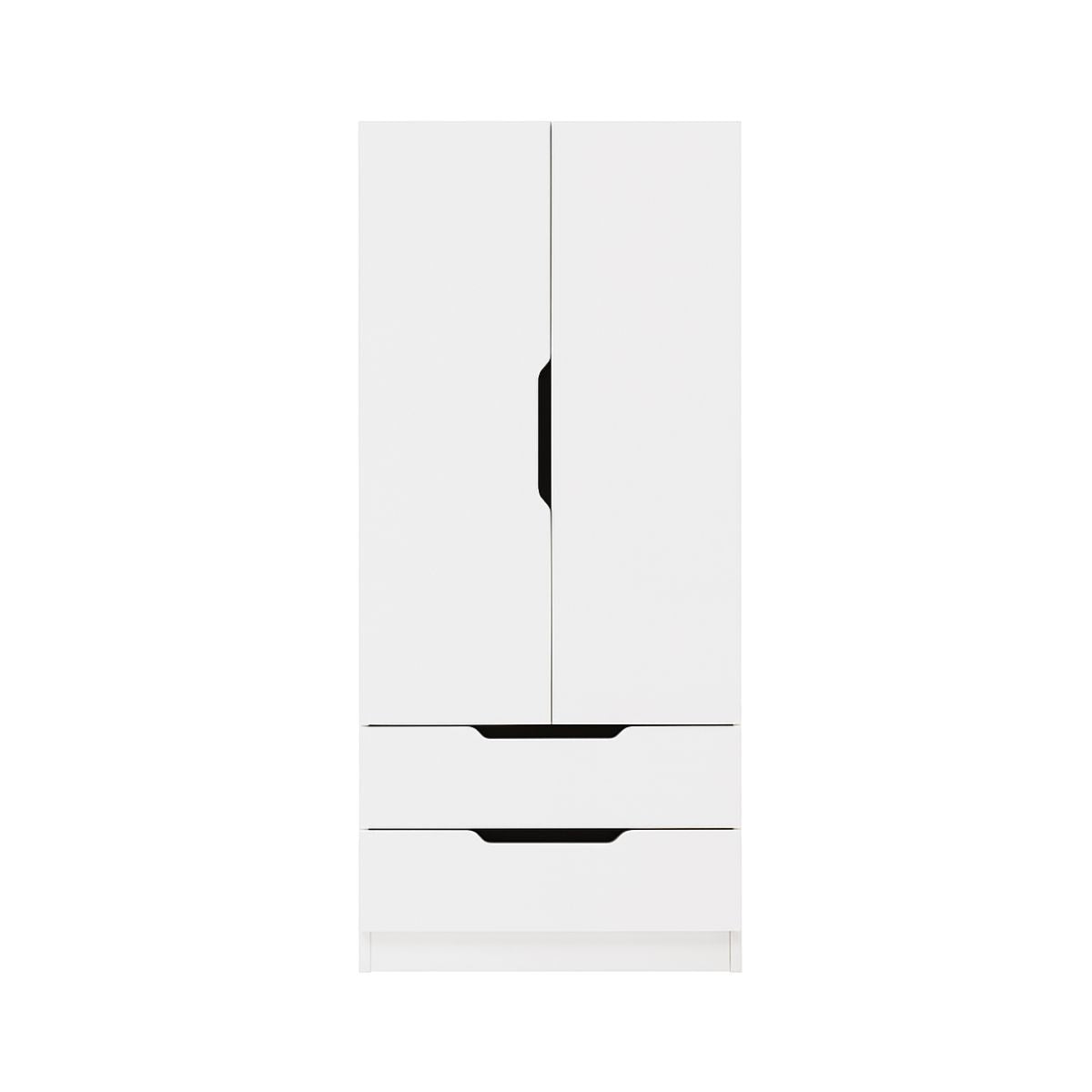 Dulap alb din PAL melaminat 80x180x45 cm Fulya Ipar