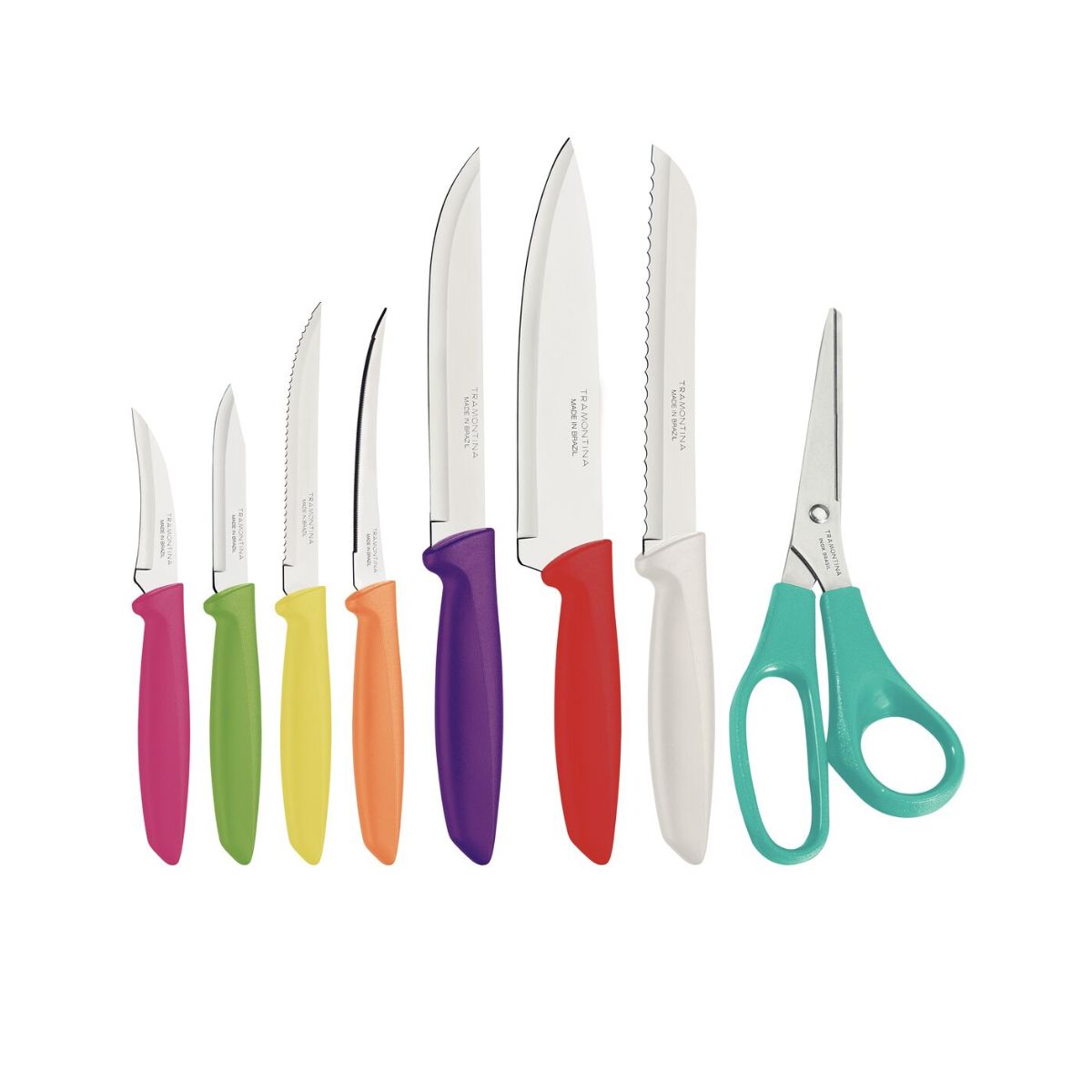 Set cutite si foarfeca din inox 8 piese Plenus Tramontina, 1, hectarul.ro