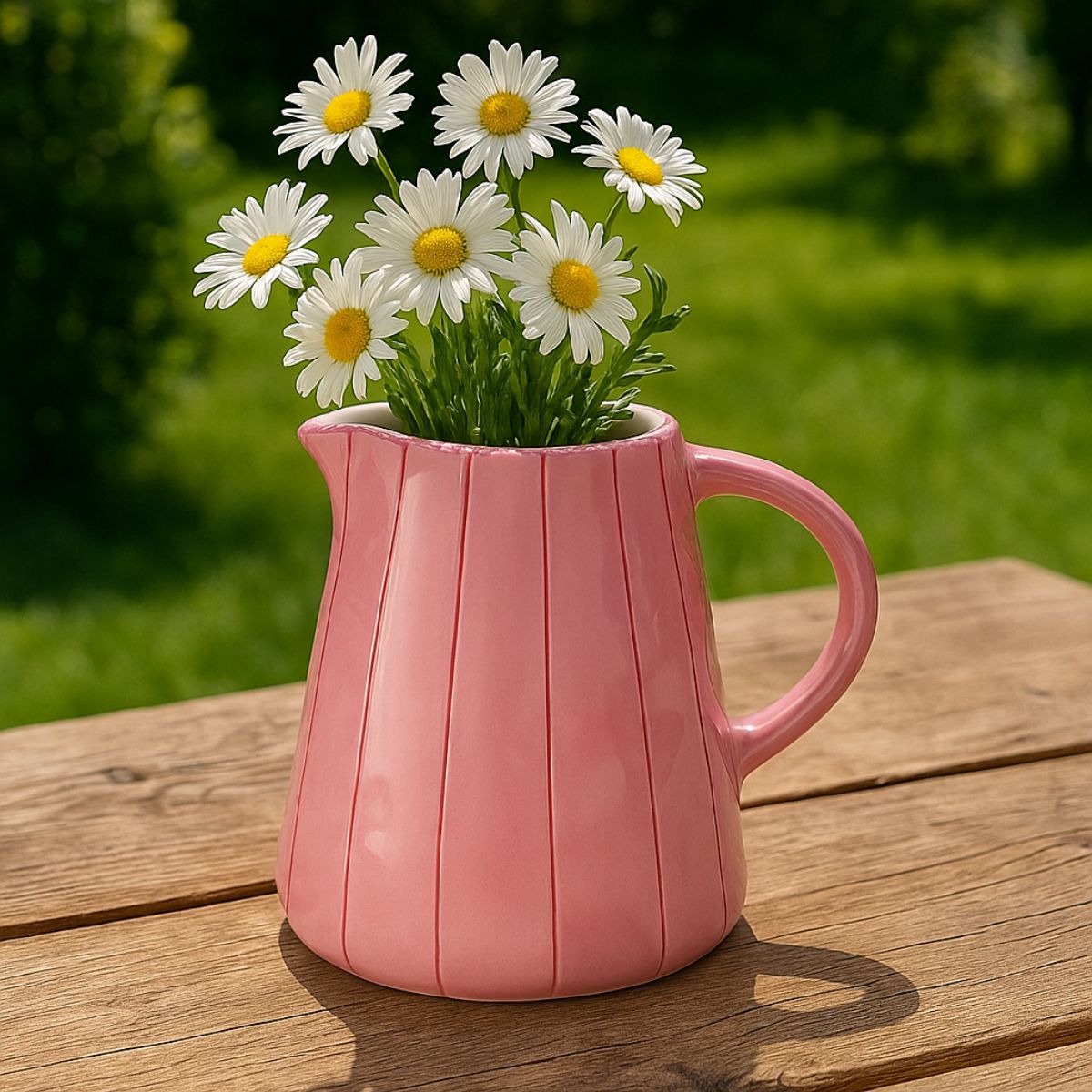 Carafa ceramica roz 800 ml Nordica Boltze, 5, hectarul.ro