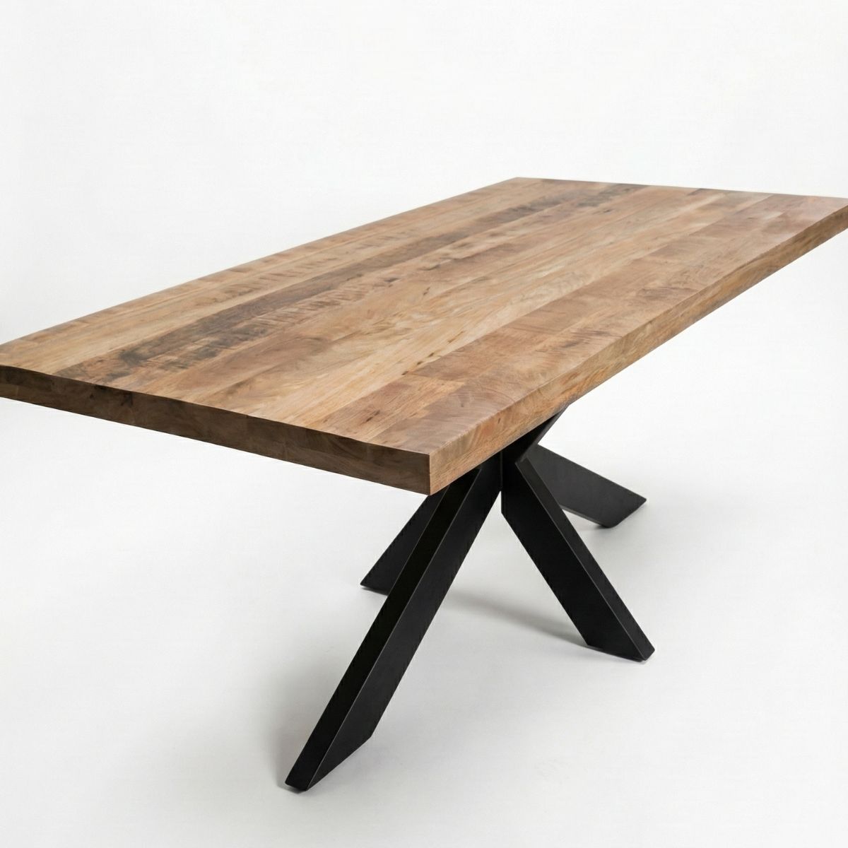 Masa de dining din lemn de mango 180x90 cm Veda Star Haro, 5, hectarul.ro