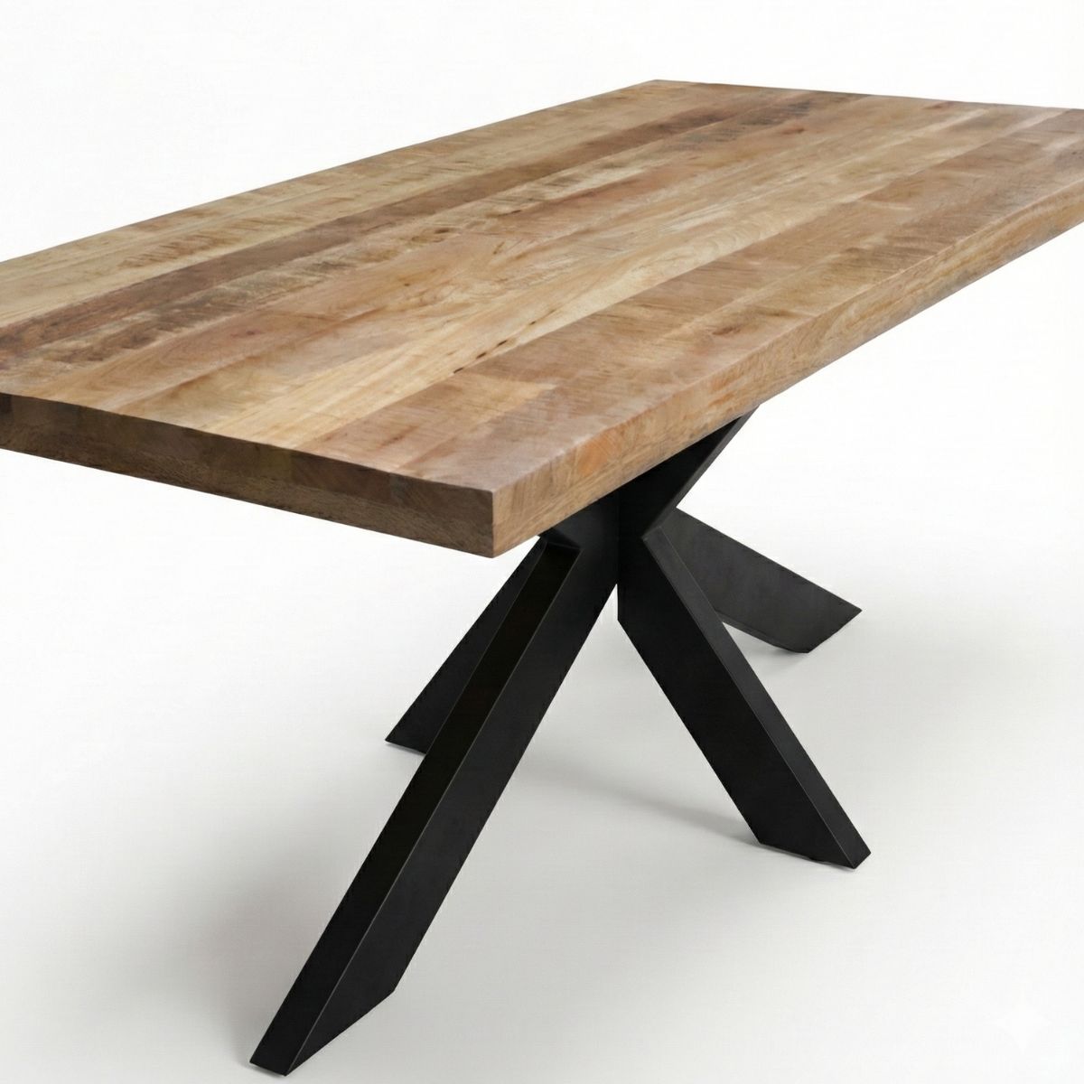 Masa de dining din lemn de mango 180x90 cm Veda Star Haro, 7, hectarul.ro