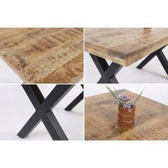 Masa de dining din lemn de mango 140x90 cm Veda X Haro