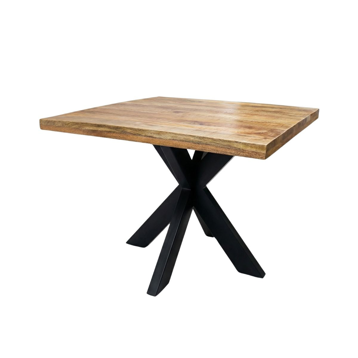 Masa de dining patrata din lemn de mango 100x100 cm Amani Star Haro, 9, hectarul.ro
