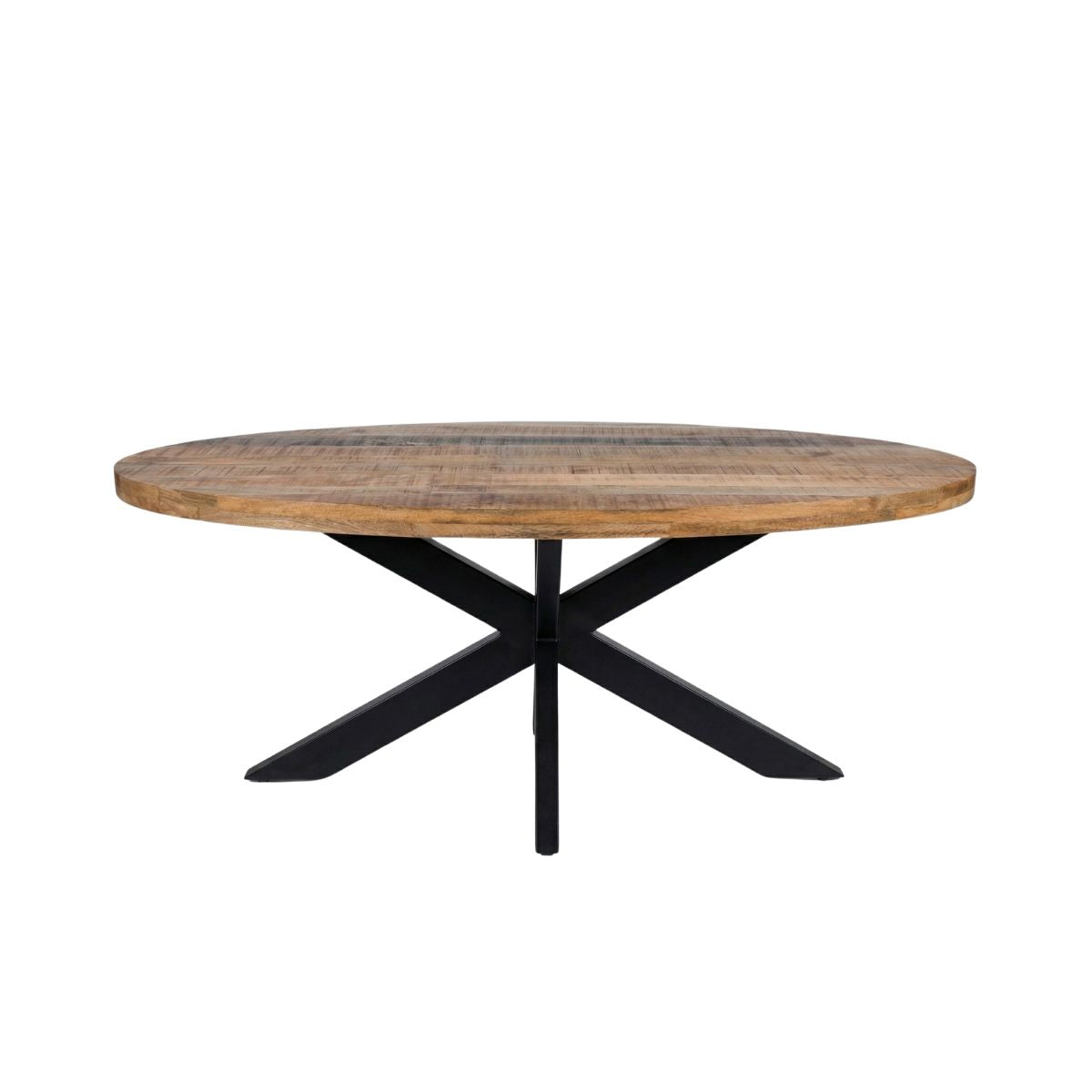 Masa de dining ovala din lemn de mango 180x90 cm Marine Star Haro, 3, hectarul.ro