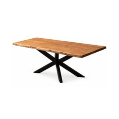 Masa de dining din lemn de acacia 180x90 cm Bandra Star Live Edge Haro
