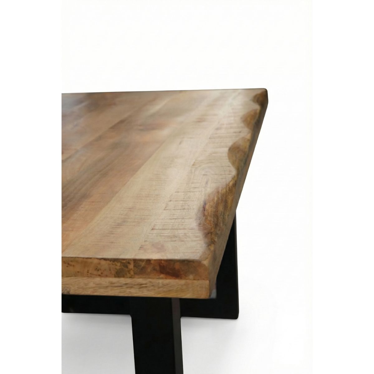 Masa de dining din lemn de mango 140x90 cm Tropical U Live Edge Look Haro, 6, hectarul.ro