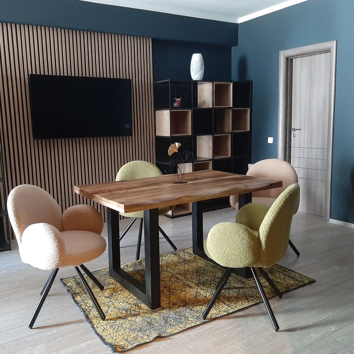 Masa de dining din lemn de mango 140x90 cm Tropical U Live Edge Look Haro, 10, hectarul.ro