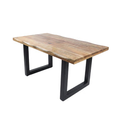 Masa de dining din lemn de mango 140x90 cm Tropical U Live Edge Look Haro