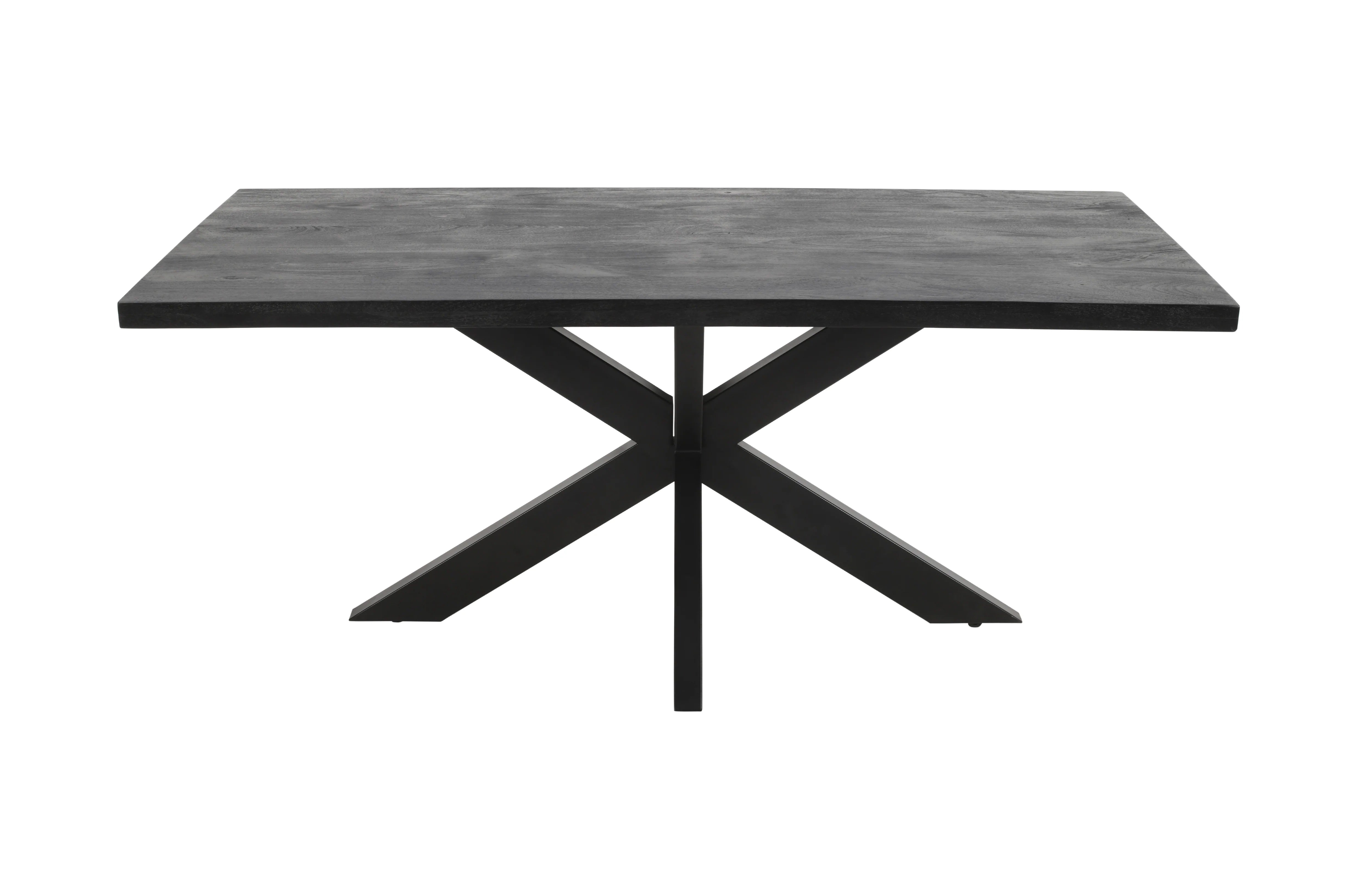 Masa de dining neagra 180x90 cm din lemn de mango Chakra Star Haro, 2, hectarul.ro