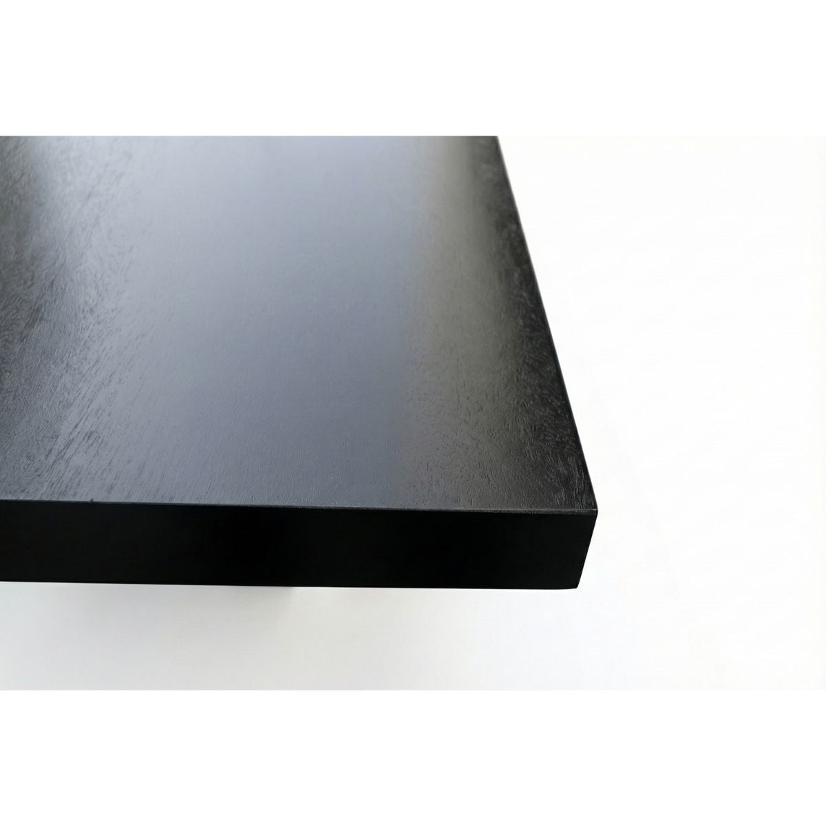 Masa de dining neagra 180x90 cm din lemn de mango Chakra Star Haro, 6, hectarul.ro