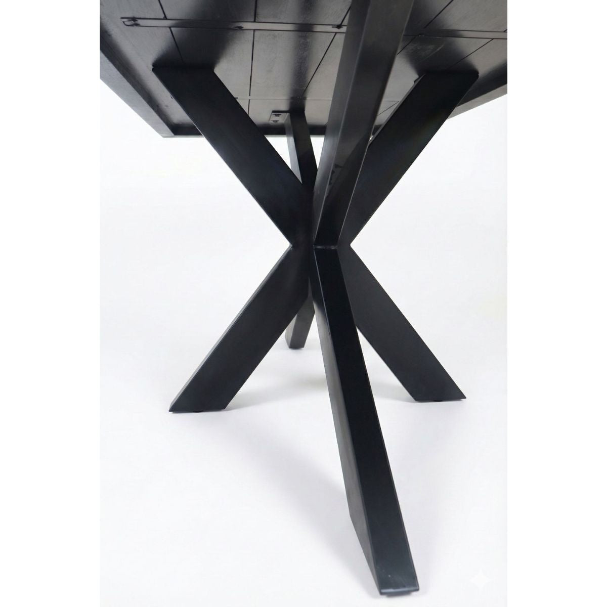 Masa de dining neagra 180x90 cm din lemn de mango Chakra Star Haro, 5, hectarul.ro
