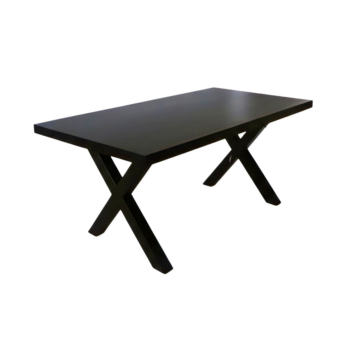 Masa de dining neagra 160x90 cm din lemn de mango Chakra X Haro, 1, hectarul.ro