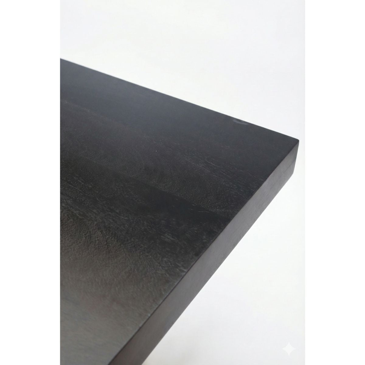 Masa de dining neagra 140x90 cm din lemn de mango Chakra X Haro, 6, hectarul.ro