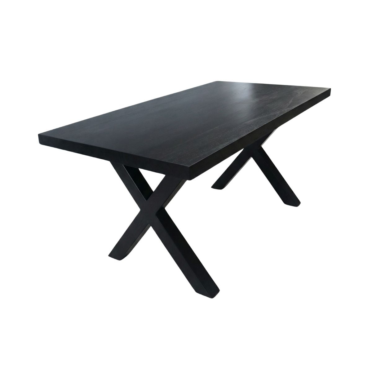 Masa de dining neagra 140x90 cm din lemn de mango Chakra X Haro, 11, hectarul.ro