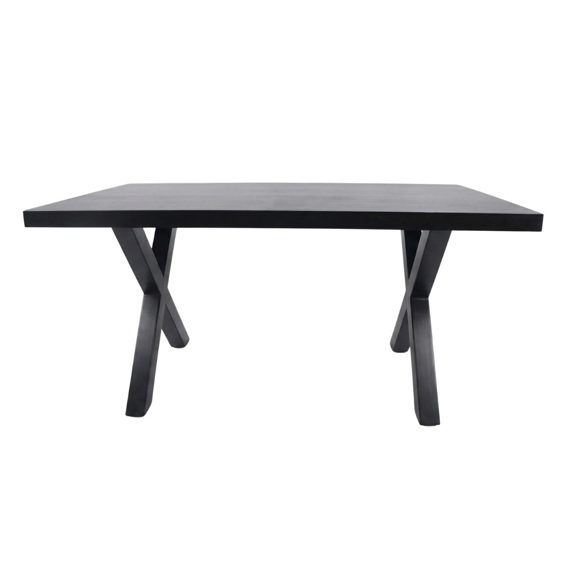 Masa de dining neagra 140x90 cm din lemn de mango Chakra X Haro, 10, hectarul.ro