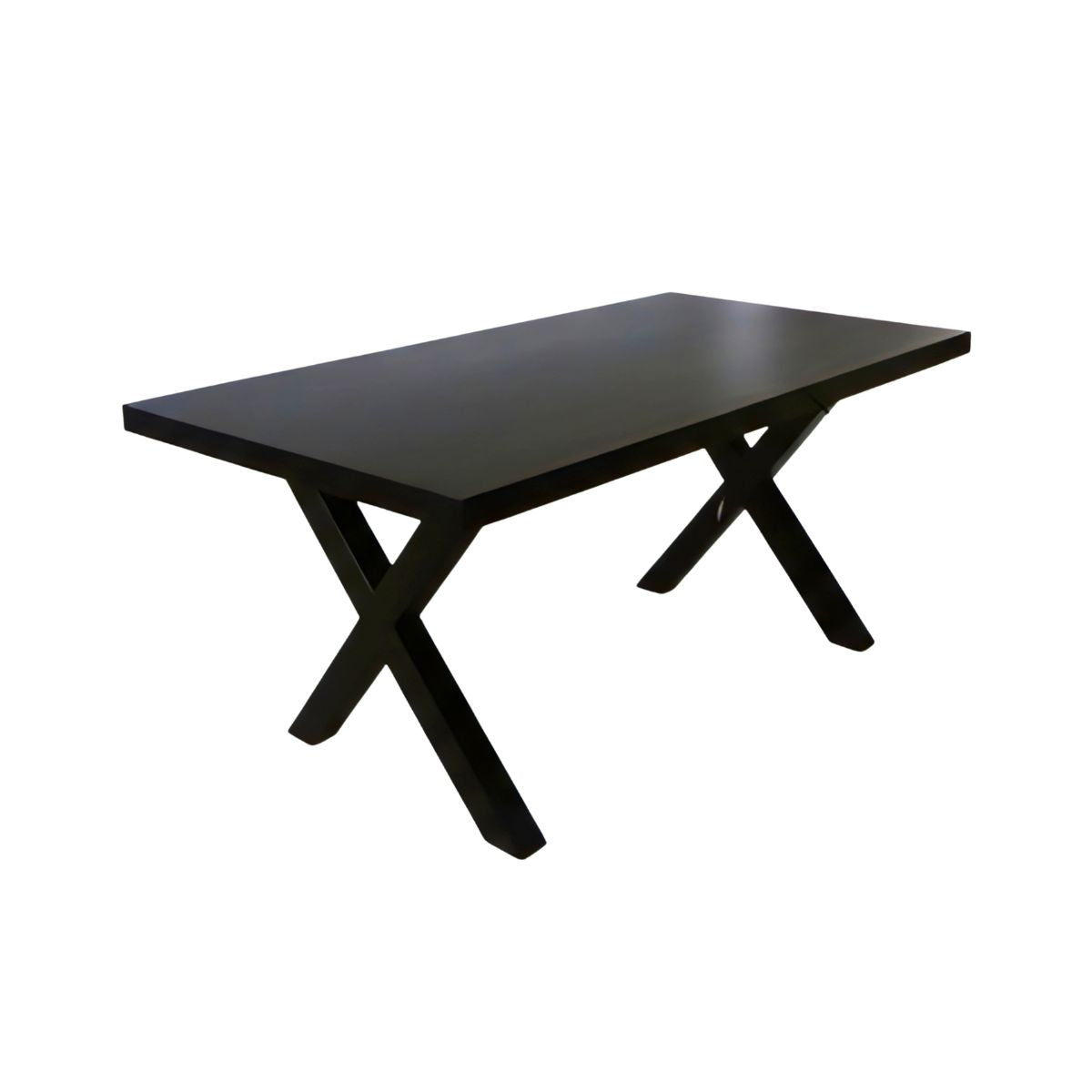 Masa de dining neagra 140x90 cm din lemn de mango Chakra X Haro, 1, hectarul.ro