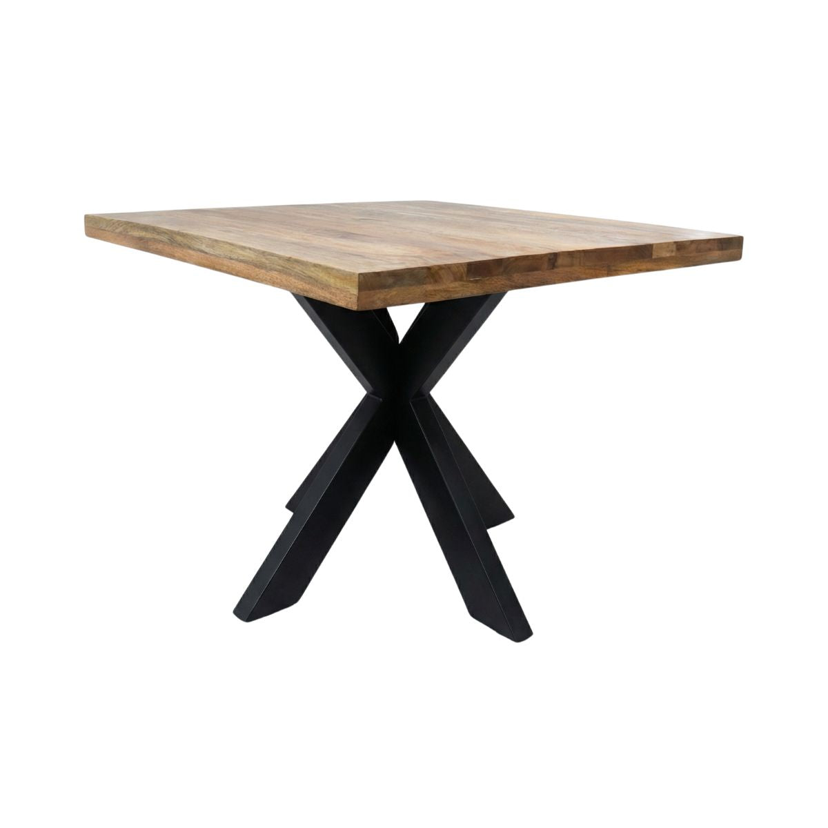 Masa de dining patrata din lemn de mango 100x100 cm Amani Star Haro, 11, hectarul.ro