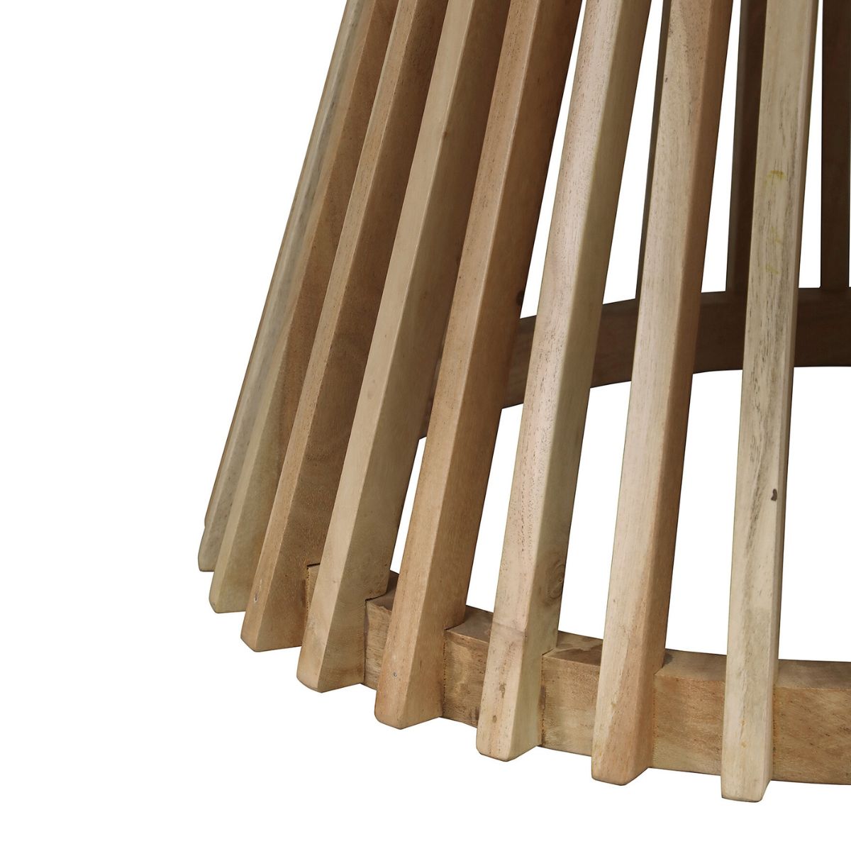Masuta de cafea rotunda Ø80 cm maro natur din lemn de mango Altamira Haro, 5, hectarul.ro
