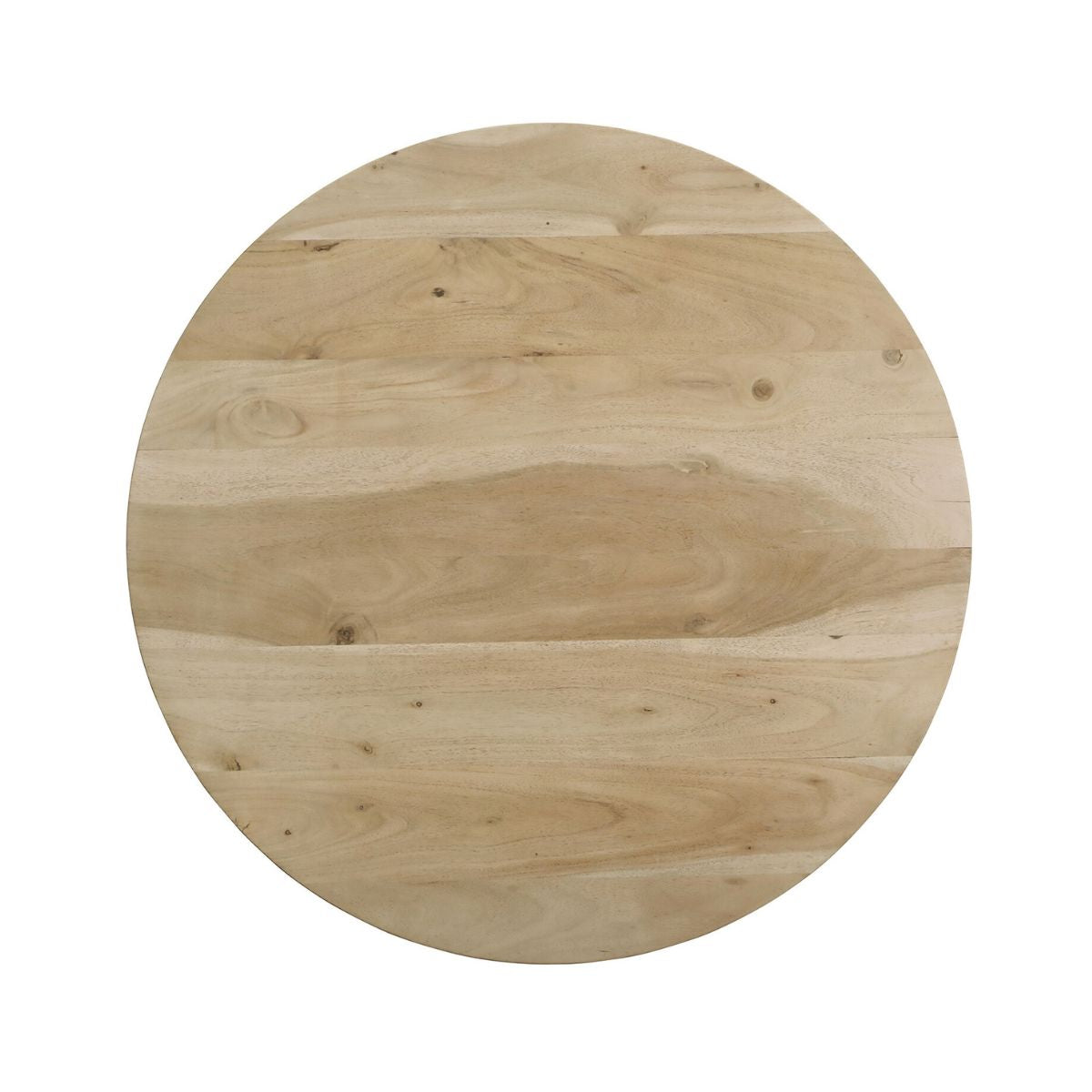 Masuta de cafea rotunda Ø80 cm maro natur din lemn de mango Altamira Haro, 7, hectarul.ro