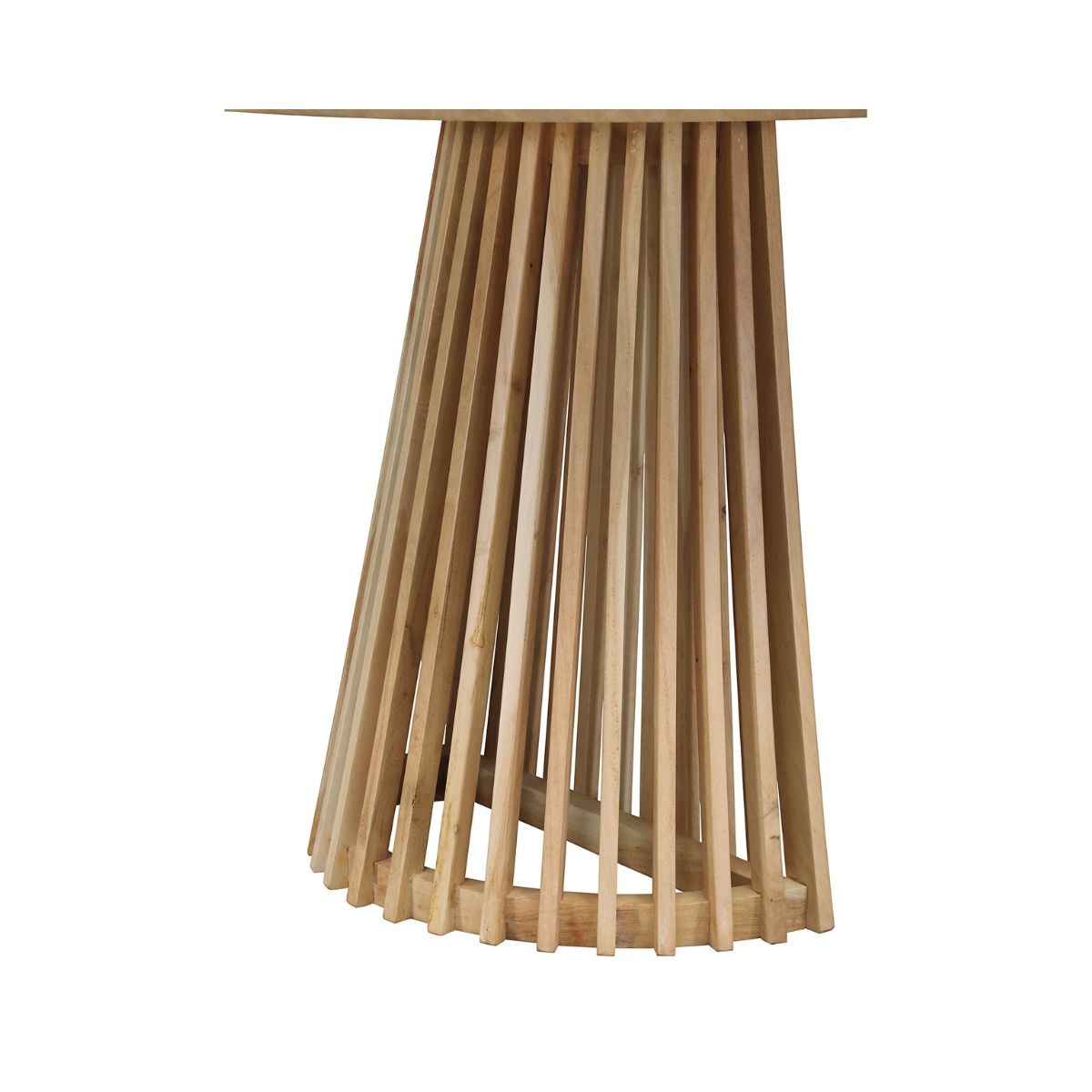 Masa de dining ovala 180x95 cm maro natur din lemn de mango Altamira Haro, 7, hectarul.ro
