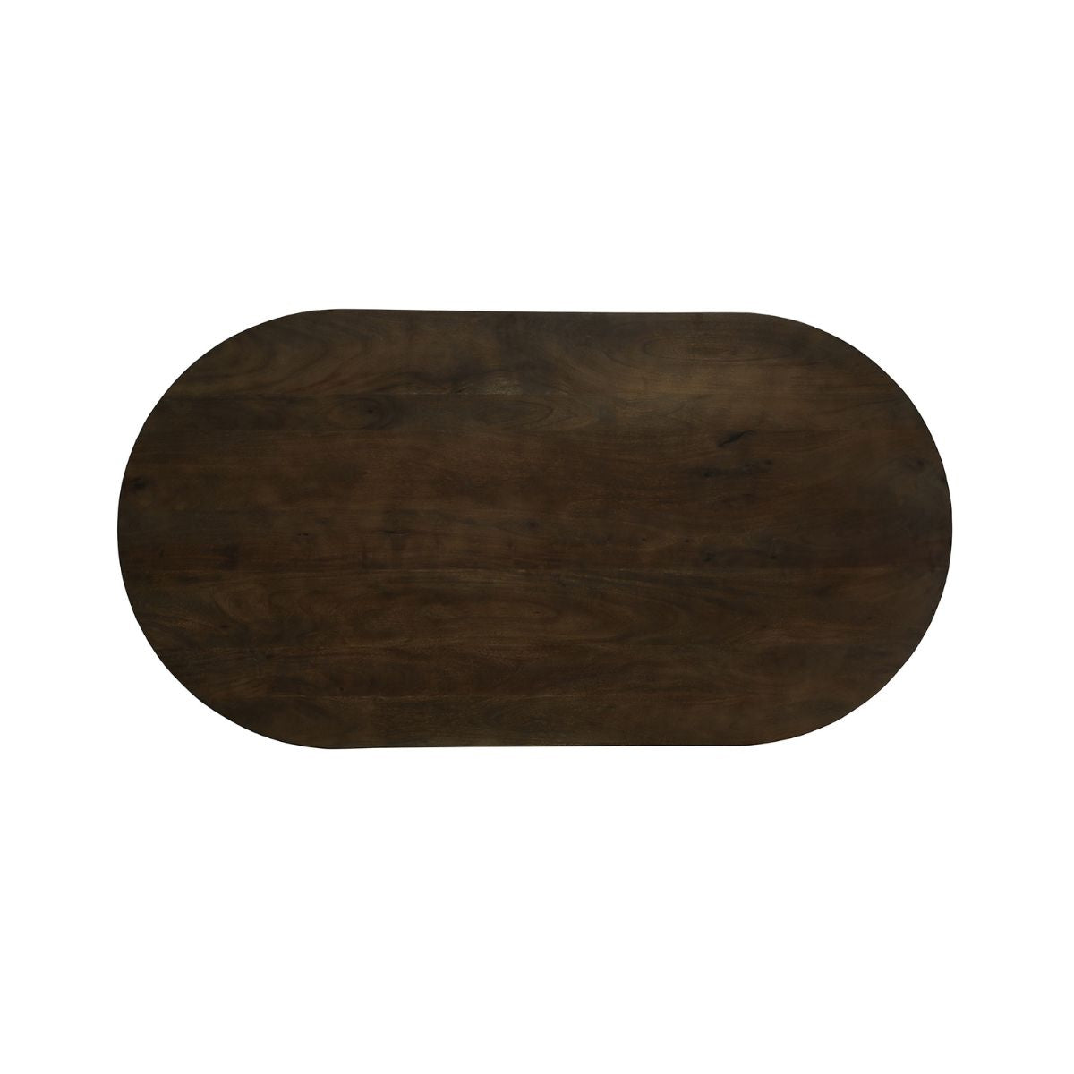 Masa de dining ovala 180x95 cm maro inchis din lemn de mango Altamira Haro, 4, hectarul.ro