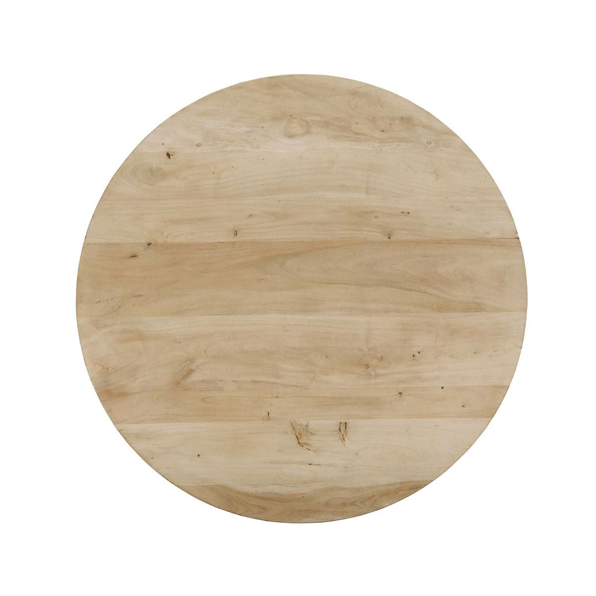 Masa de dining rotunda Ø120 cm maro natur din lemn de mango Altamira Haro, 7, hectarul.ro
