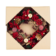 Coronita de Craciun Ø30 cm rosu/auriu cu mere MagicHome