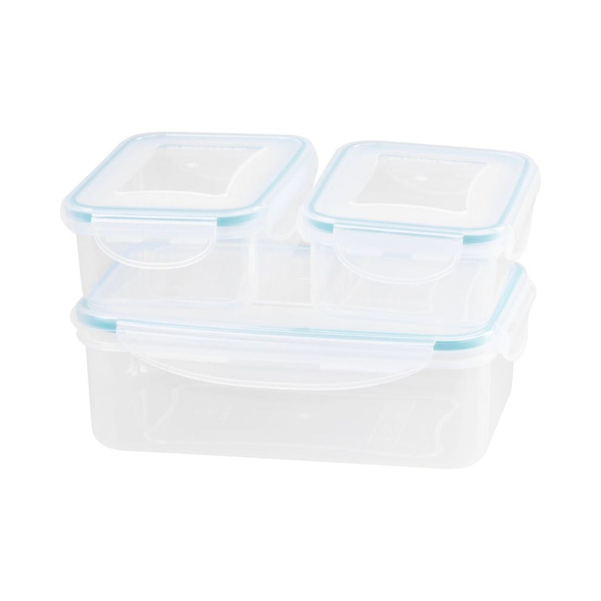 Set 3 caserole alimentare MagicHome cu geanta termica, 1,5L + 2x0,5L, dreptunghiulare, 5, hectarul.ro
