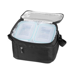 Set 3 caserole alimentare MagicHome cu geanta termica, 1,5L + 2x0,5L, dreptunghiulare