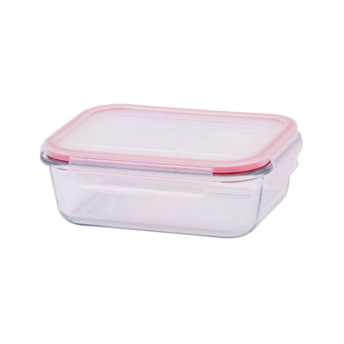 Caserola dreptunghiulara 1000 ml din sticla borosilicata cu capac BSG2 MagicHome, roz, 1, hectarul.ro