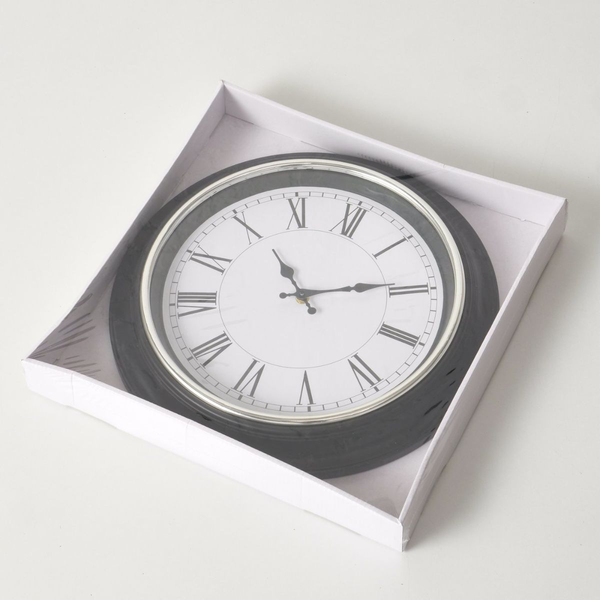 Ceas de perete negru/alb Ø40 cm Baltimore Boltze, 5, hectarul.ro