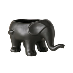 Suport decorativ pentru ghiveci negru din portelan 25x14,5 cm Elefanto Boltze