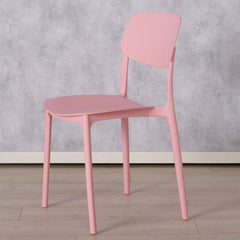 Scaun de bucatarie roz pastel din plastic Primus Boltze