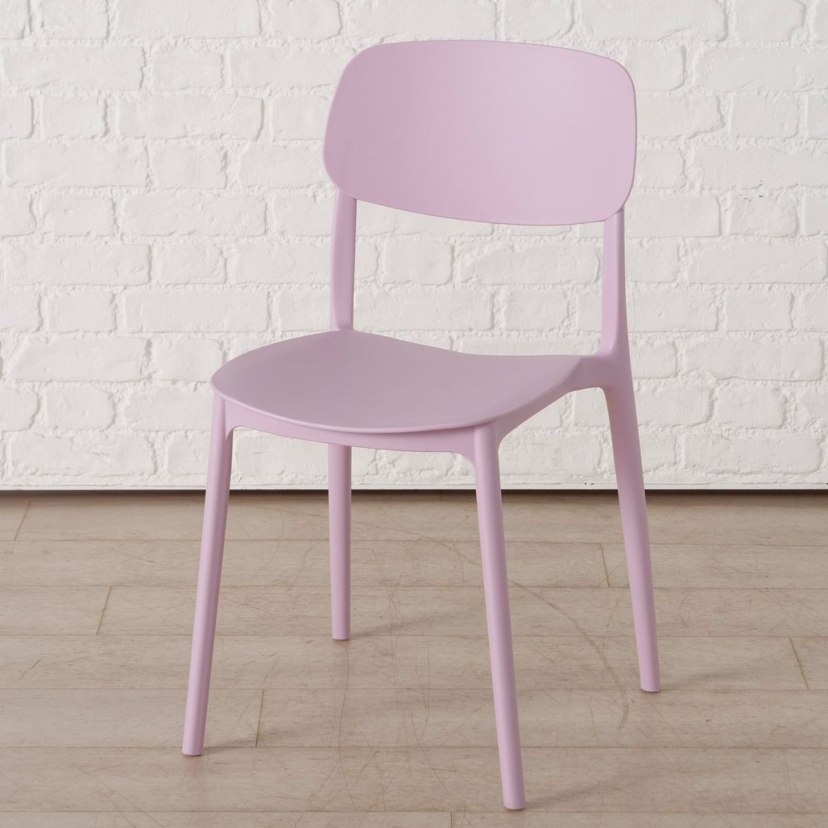 Scaun de bucatarie lila pastel din plastic Primus Boltze, 4, hectarul.ro