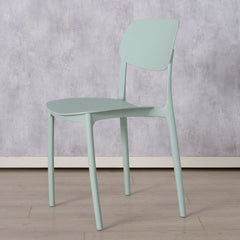Scaun de bucatarie verde pastel din plastic Primus Boltze
