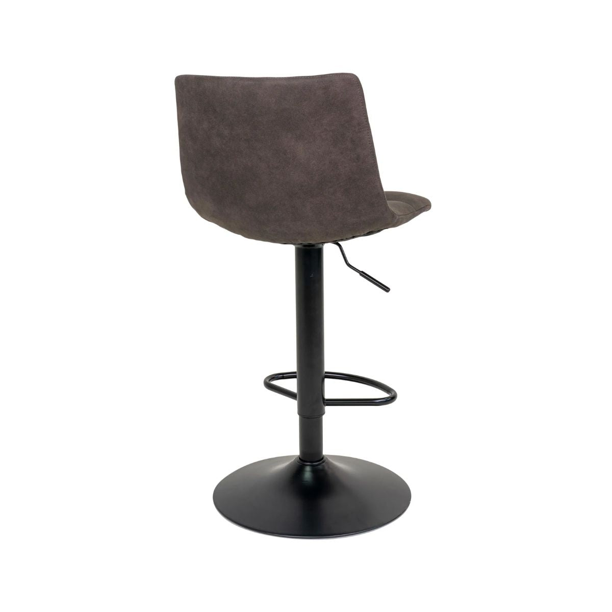 Scaun de bar gri inchis/negru din microfibra si otel Middelfart House Nordic, 4, hectarul.ro