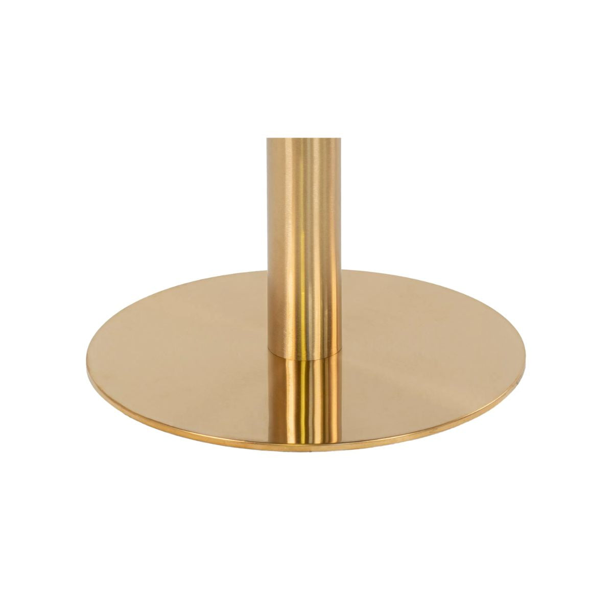 Masuta de cafea alb/auriu cu aspect de marmura din otel si MDF Ø70 cm Bolzano House Nordic, 7, hectarul.ro