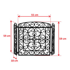 Paravan pentru semineu 61x20x59 cm Esschert Design