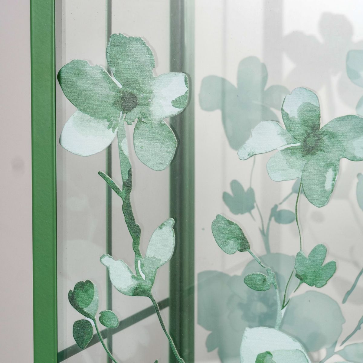 Set 2 felinare verzi din metal si sticla 36,2 / 25,5 cm Kate Boltze, 4, hectarul.ro