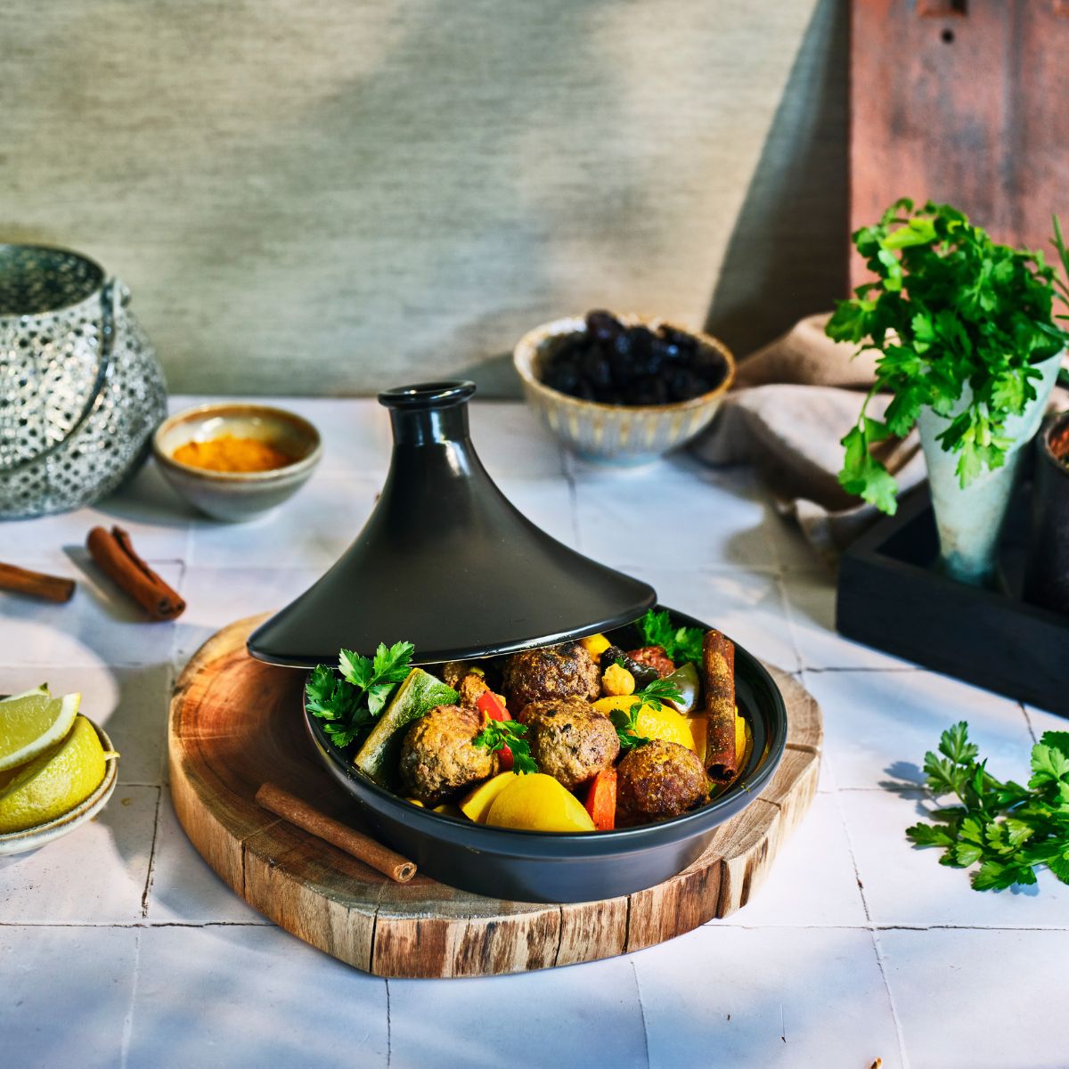 Vas de copt Tajine negru Ø20 cm Onyx Cosy&Trendy, 2, hectarul.ro