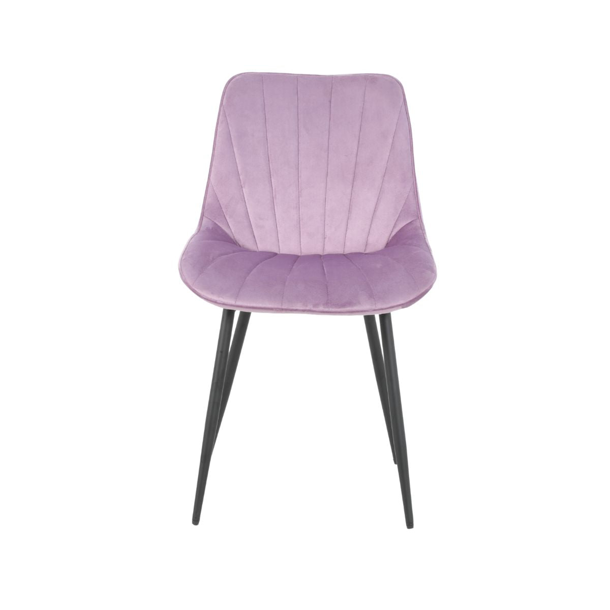 Scaun dining lila cu cadru metalic fix si sezut textil, 60x60x80 cm, Lisse A866 HARO, 3, hectarul.ro