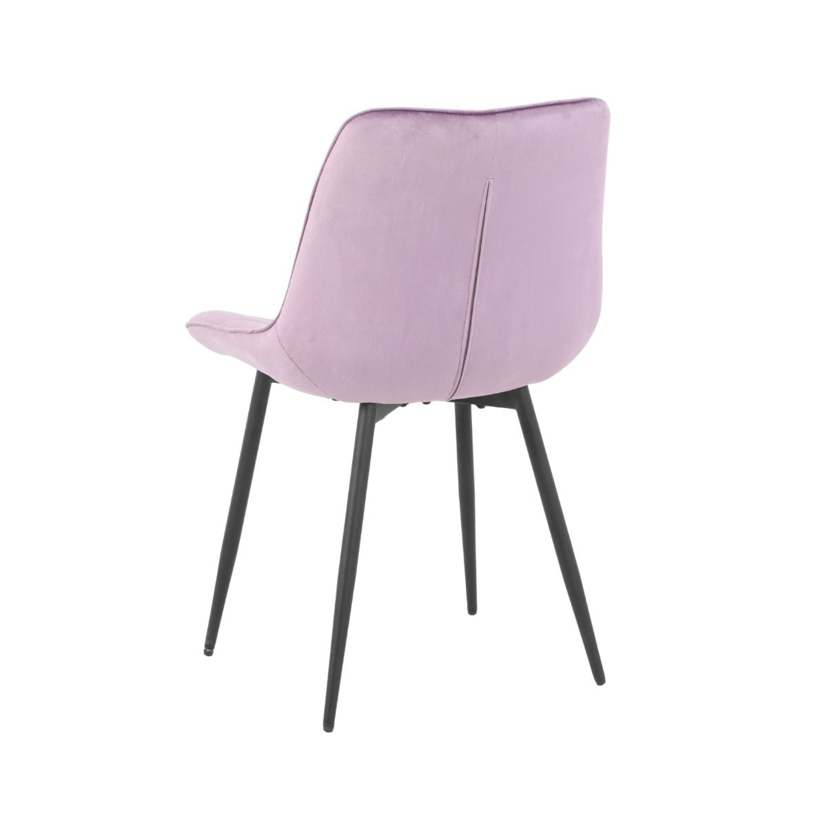 Scaun dining lila cu cadru metalic fix si sezut textil, 60x60x80 cm, Lisse A866 HARO, 4, hectarul.ro