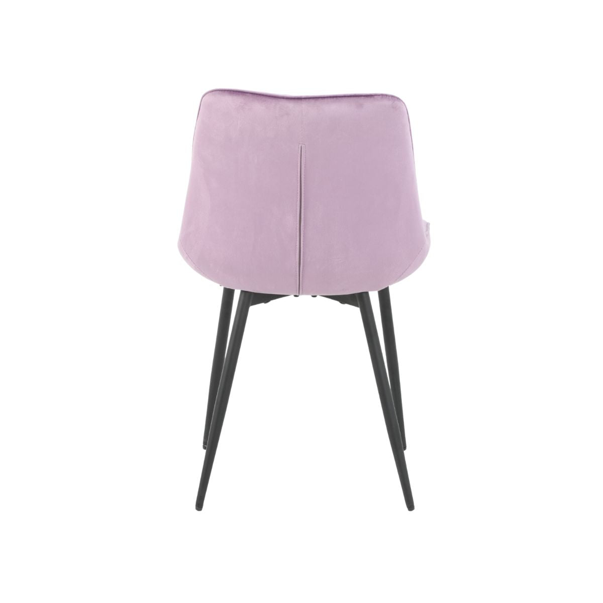 Scaun dining lila cu cadru metalic fix si sezut textil, 60x60x80 cm, Lisse A866 HARO, 5, hectarul.ro