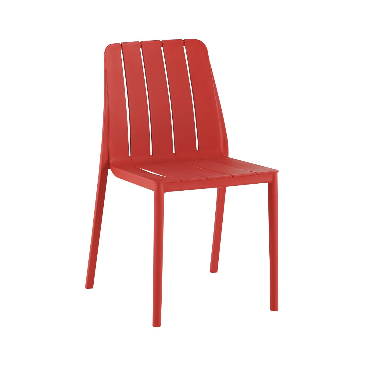 Scaun terasa/gradina rosu din polipropilena Tanger Neo Haro, 1, hectarul.ro