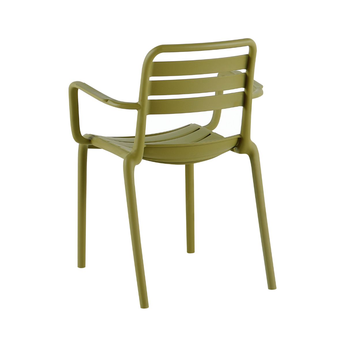 Scaun terasa/gradina verde-oliv din polipropilena Valencia Relax Haro, 5, hectarul.ro