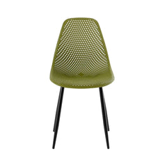 Scaun terasa/gradina verde-oliv din polipropilena si metal Solaris Haro