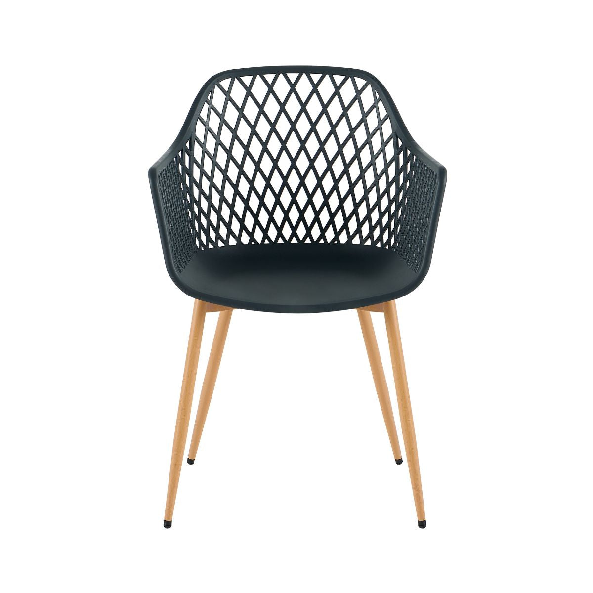 Scaun dining negru din polipropilena si metal Diamond Haro, 4, hectarul.ro