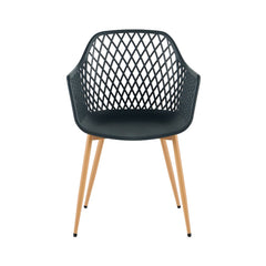 Scaun dining negru din polipropilena si metal Diamond Haro